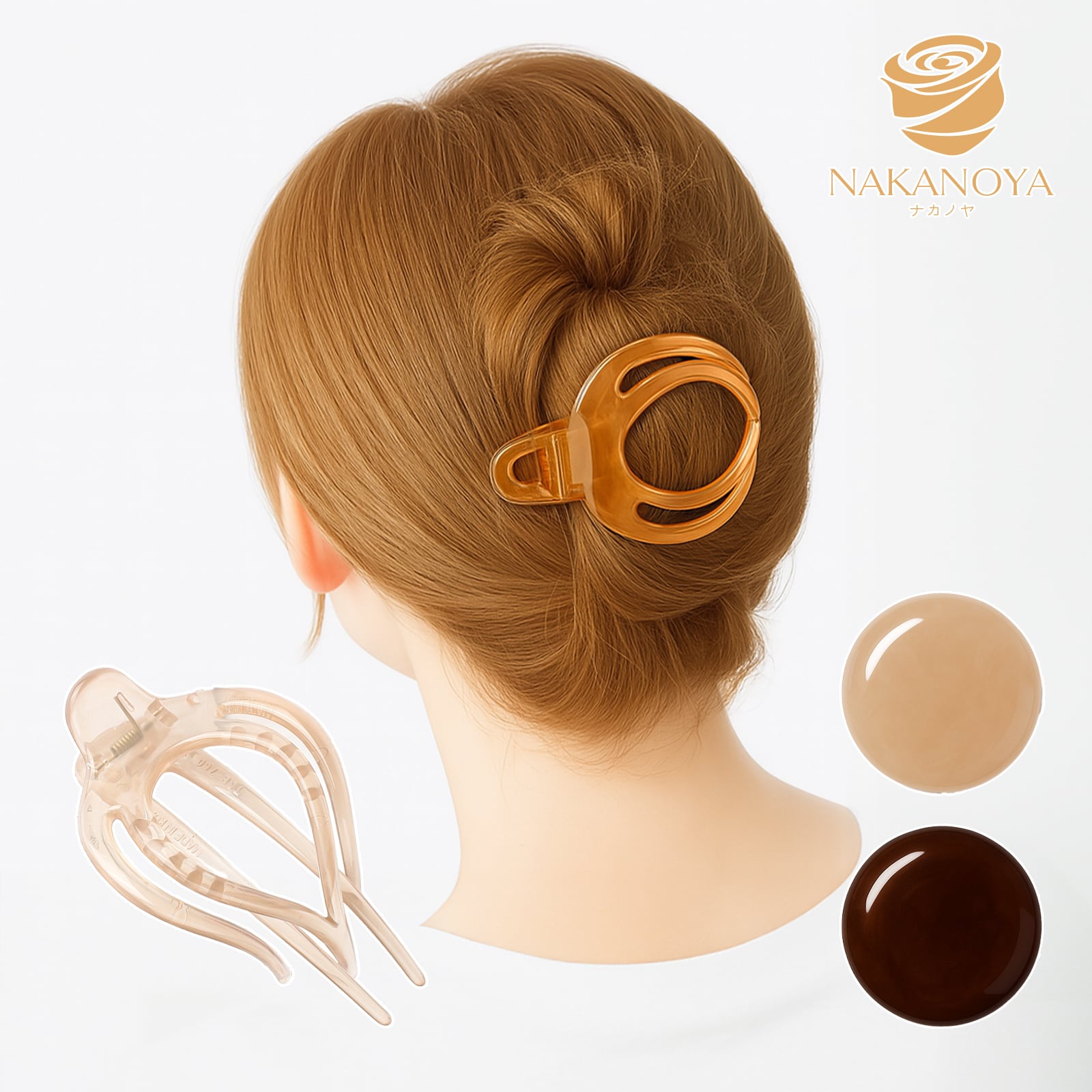 ナカノヤ] NAKANOYA サイドバンスクリップ 1個 ヘアクロー