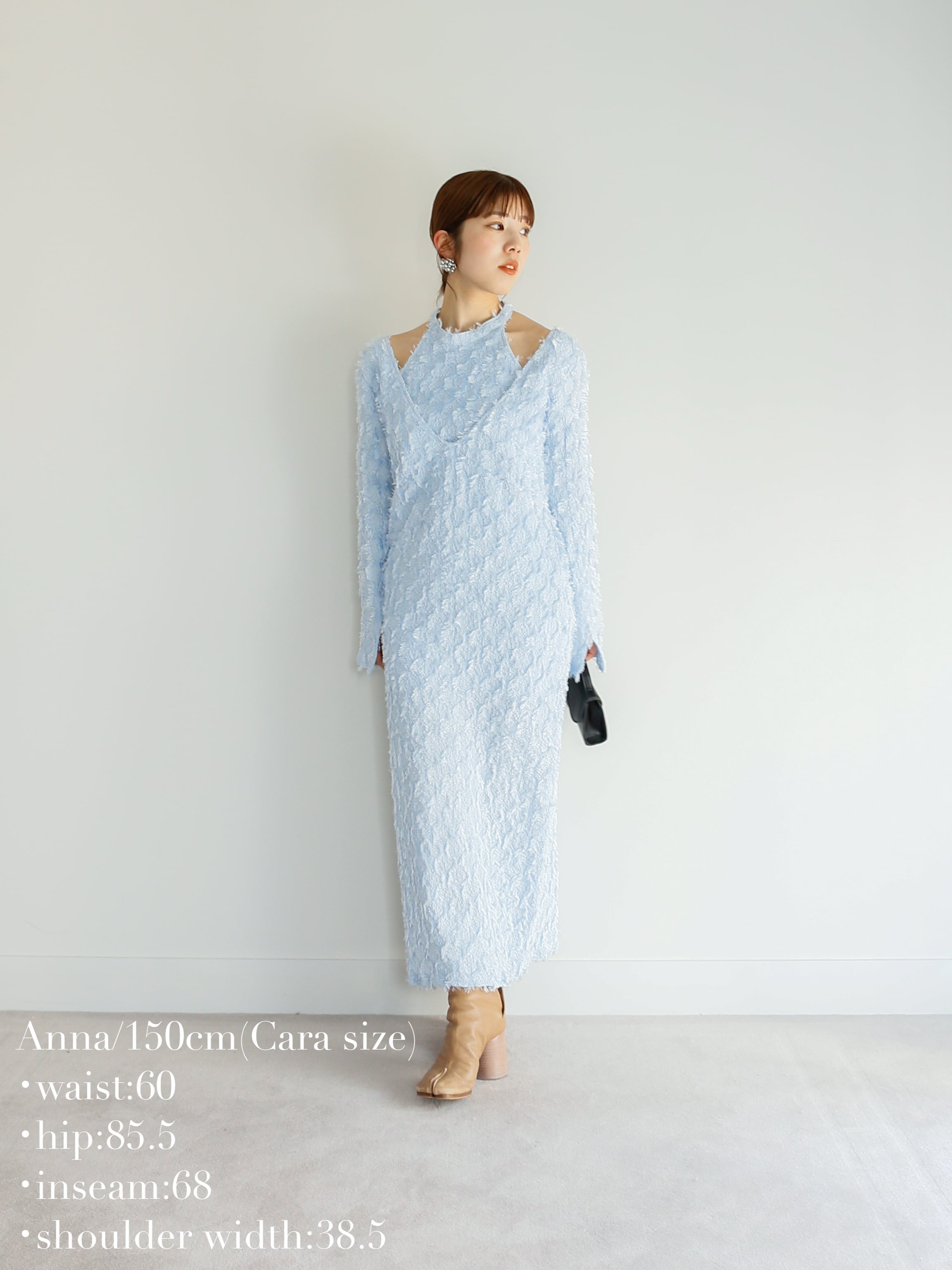 cara by katrinTokyoジャガードワンピース halter neck jacquard onepiece | Katrin TOKYO