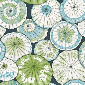 【特急取り寄せ】グリーン系傘柄　FL1-778701MT