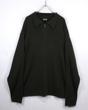【Caka act2】“VERSACE JEANS COUTURE” Minimal Design Vintage Half Zip Knit
