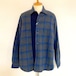 Check Switching Shirts Blouson　Charcoal / Navy