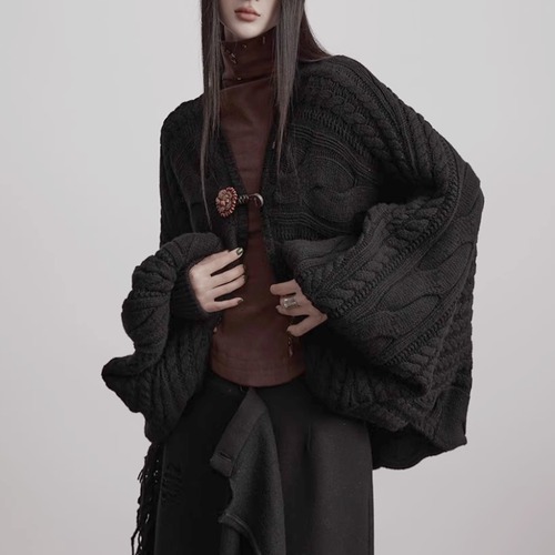 Shadow knit oversized cardigan C1365