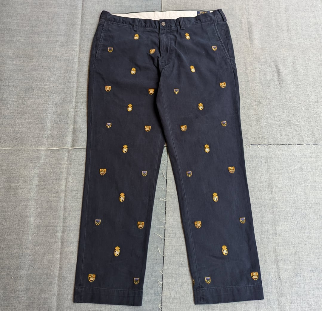 ralph lauren emblem 刺繍 pants 小岩店