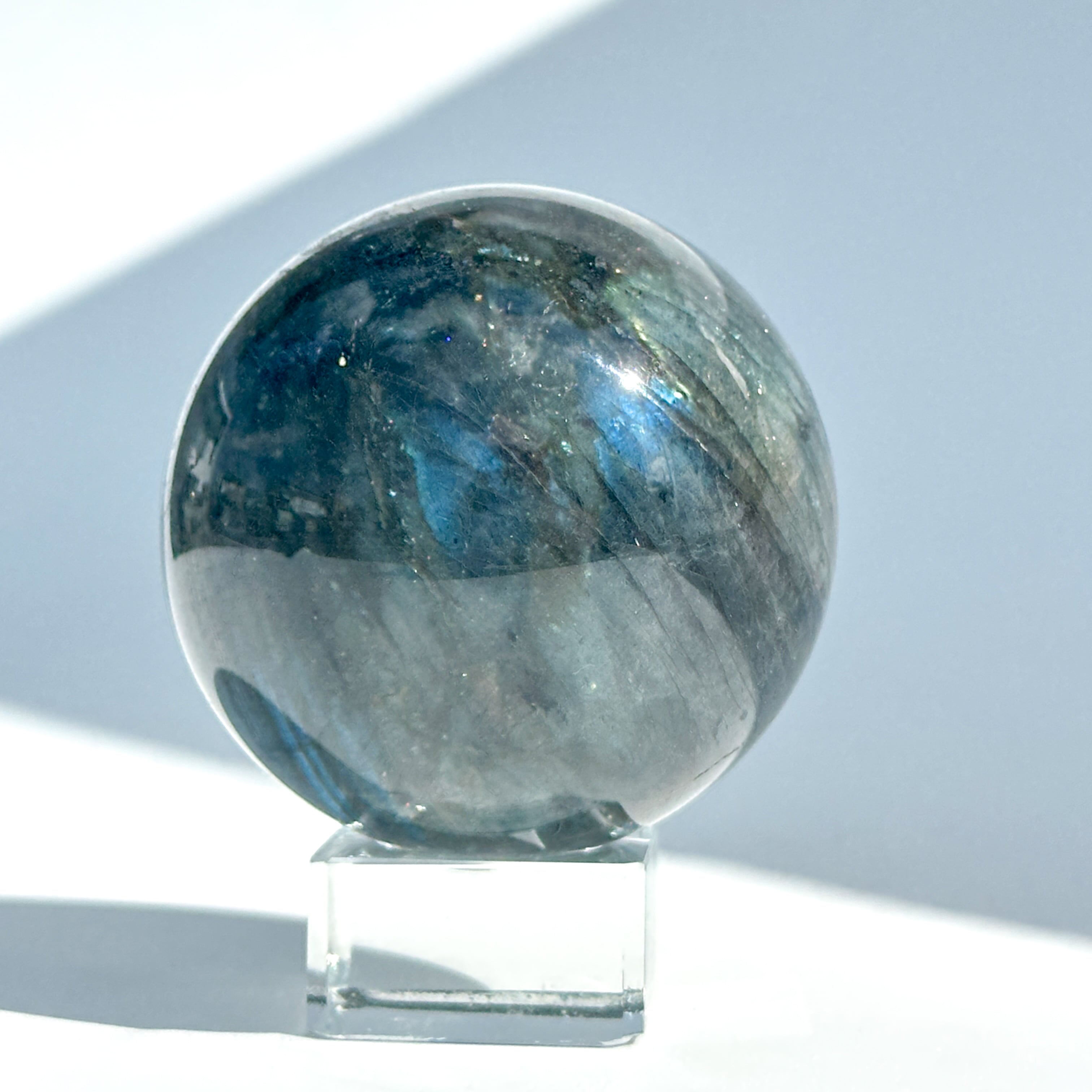 Bigラブラドライト スフィア 91◇ Labradorite ◇天然石・鉱物