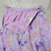 社交ダンス 衣装 フジタ スカート レッスンウェア パープル系 花 花柄 紫 白 緑 水彩 淡い かわいい 上品 練習 レッスン 華やか かわいい おしゃれ ダンス衣装 イベント ステージ パーティー 日本製 おしゃれ ピンク系 ホワイト系 グリーン系