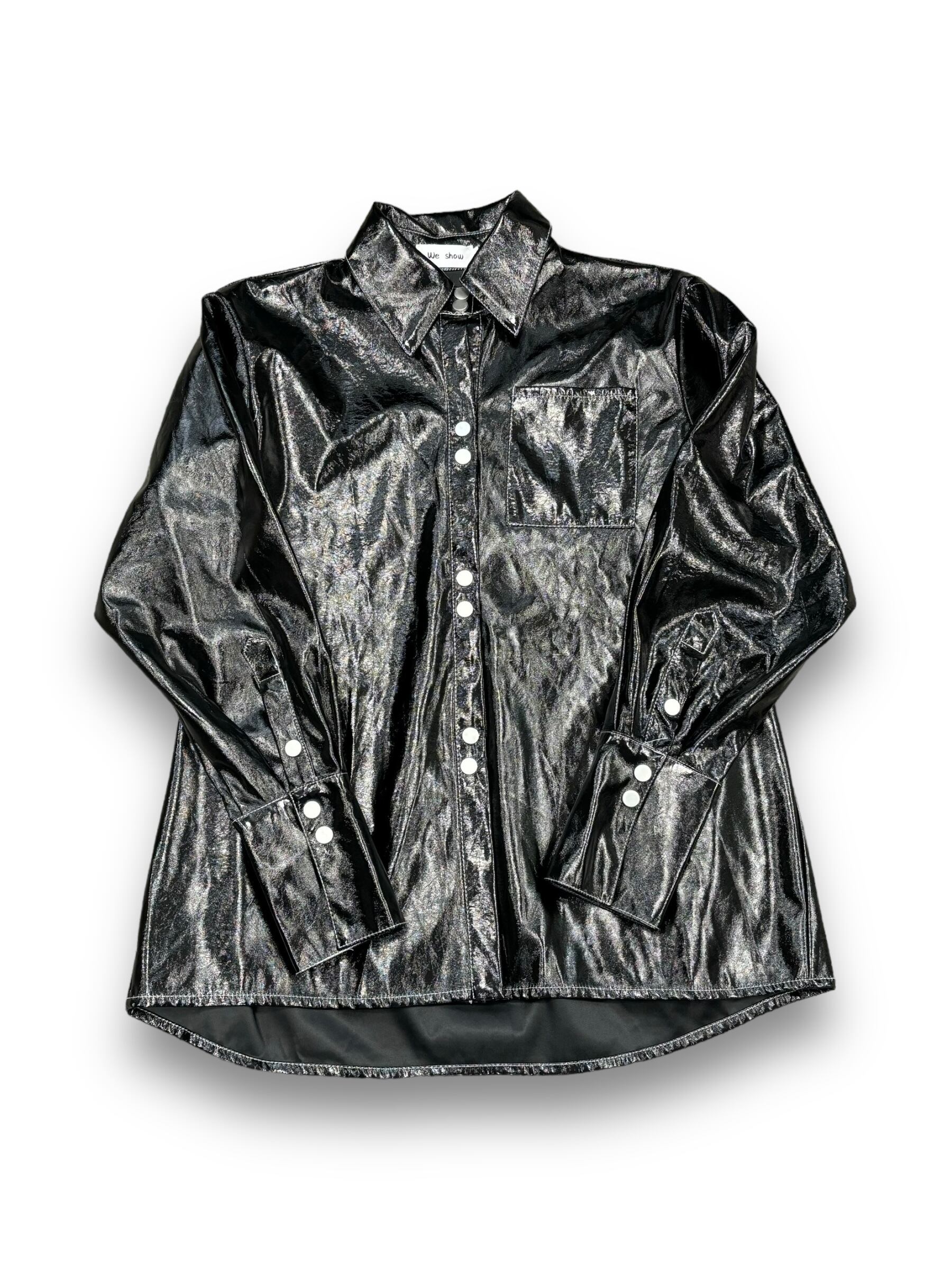 【PLANET STUDIO】glossy shirt