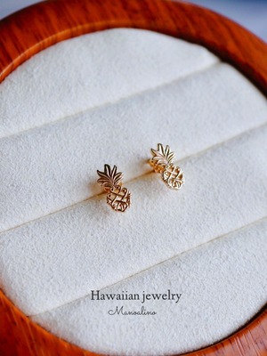 Pineapple studs Hawaiianjewelry(ハワイアンジュエリーパイナップルスタッドピアス)