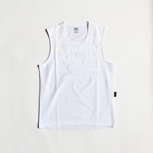 ranor（ラナー）HAND LOGO NOSLEEVE  -WHITE　メンズレディーススリーブレス