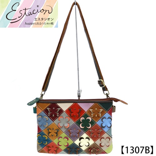 1307B【ﾊﾞｯｸﾞ】Estacion～エスタシオン～・本革2wayクラッチバッグ