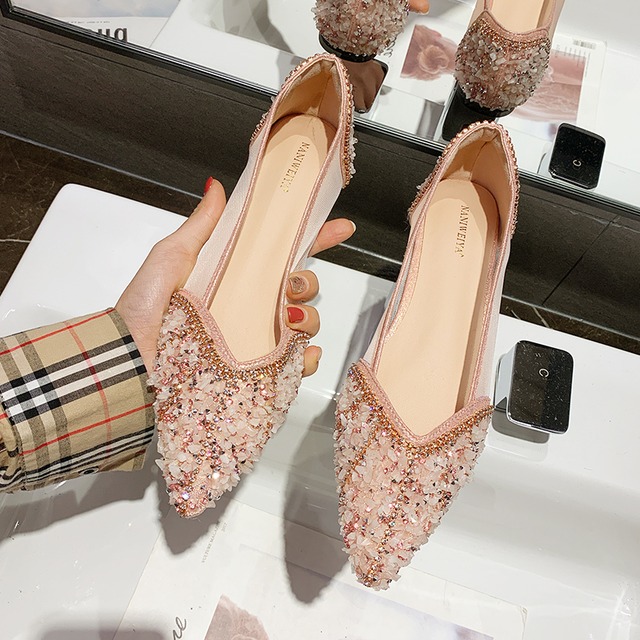 シングルレディーススプリングラインストーンレッドセット 靴 シューズ 春物 部族の婦人靴67754153464