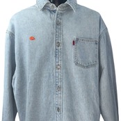 【ERLxLevi's】イーアールエル リーバイス 23AW OVERSHIRT WOVEN デニムシャツ XL相当