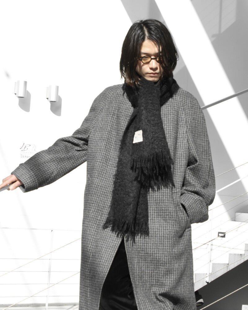 Vintage Mohair Stole Black [1960s-] [GLEN CREE] 100% Mohair