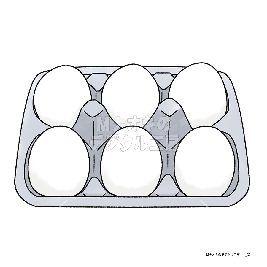 白玉の鶏卵とパック　 Shiratama chicken egg and pack