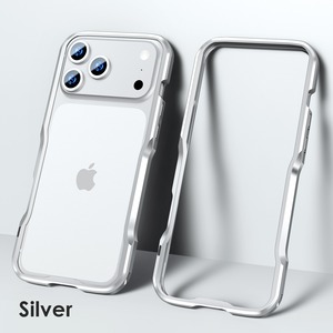 ◆iPhone 17/Pro/Pro Max/Air◆ Minimal Curve Metal Frame Case / ミニマル カーブ メタル フレーム スマホケース