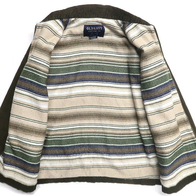 古着 OLD NAVY コーデュロイ ジャケット モスグリーン 表記:L 古着 OLD NAVY コーデュロイ ジャケット モスグリーン 表記:L