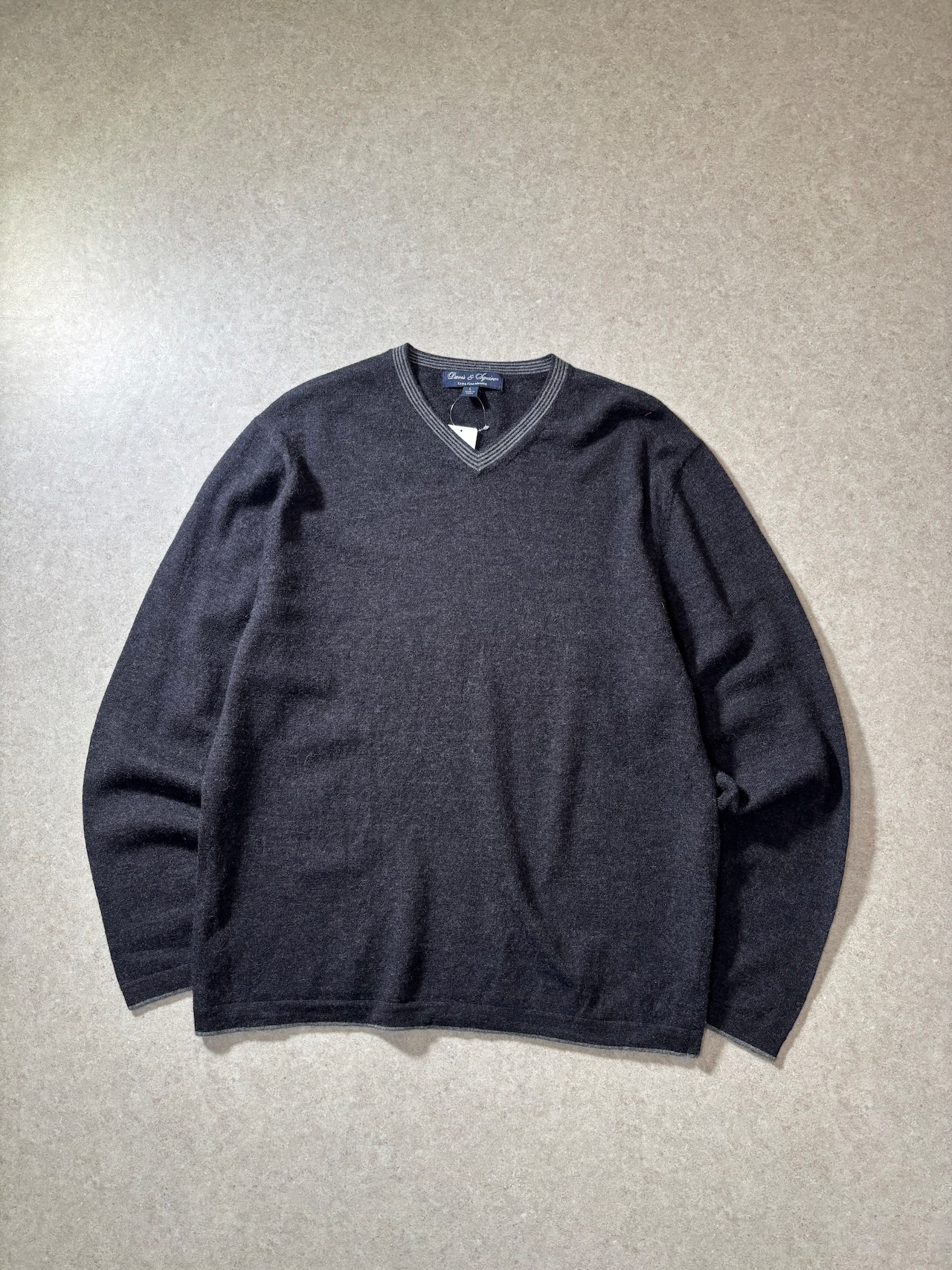merino wool v-neck knit