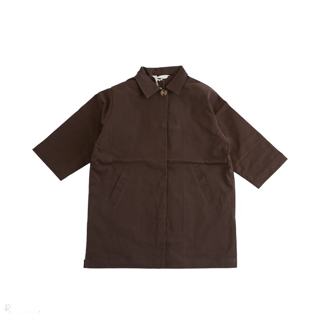 Façade / Soft Waxed Coat / Coffee / 4-5Y〜8-10Y