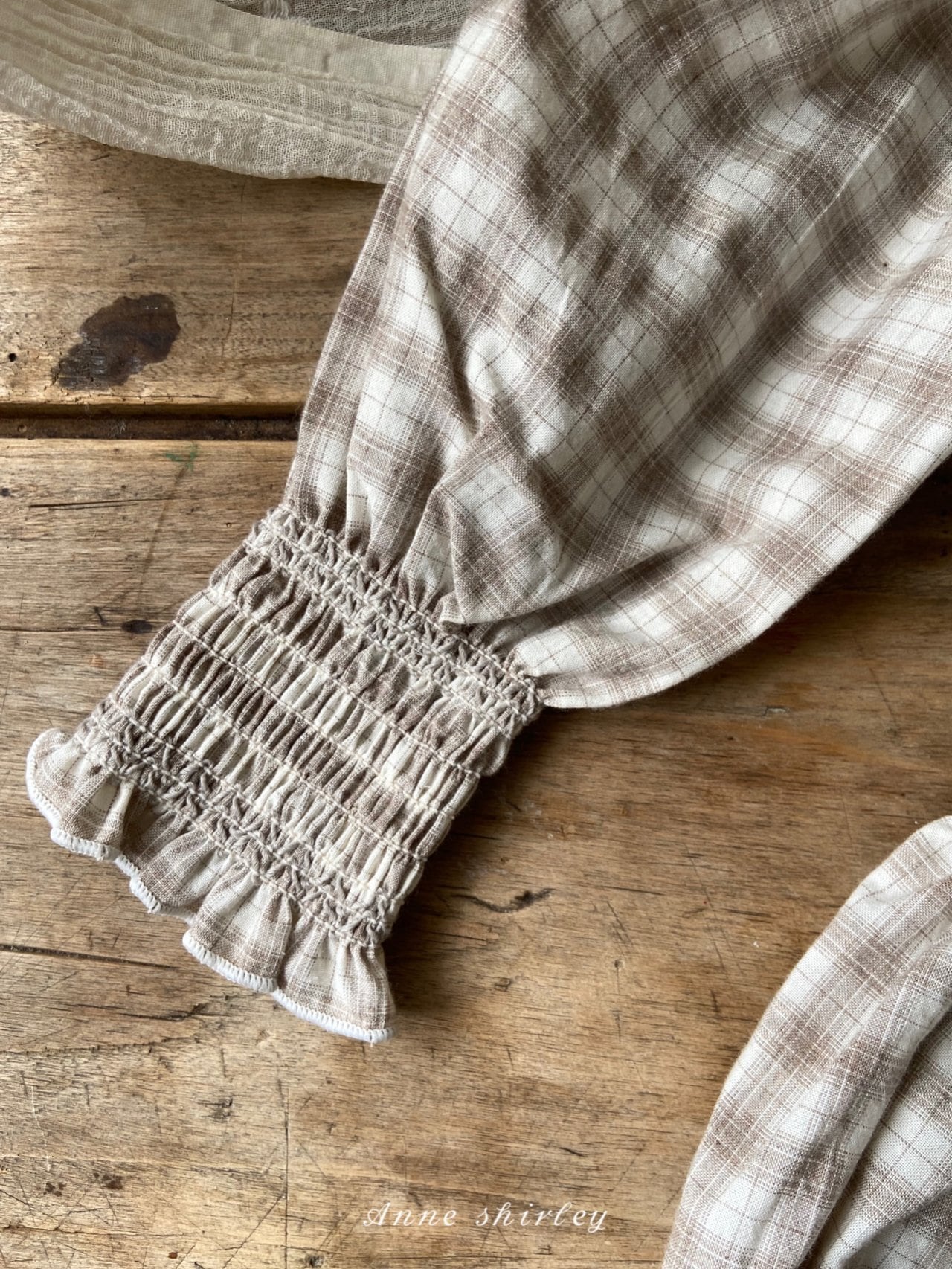 ラスト1点】 anne shirley 23 spring / Loel Smoke suit -check