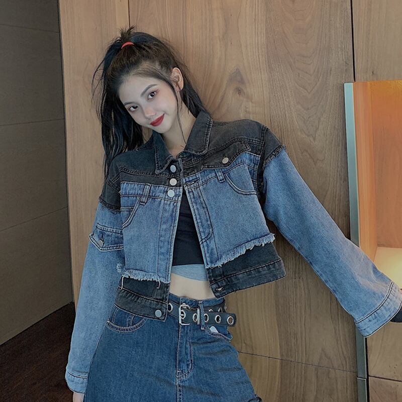 ショートジャケット スプリングオータムスタンダードスタイル レトロ 春物 秋物 スーパーモール73453447502