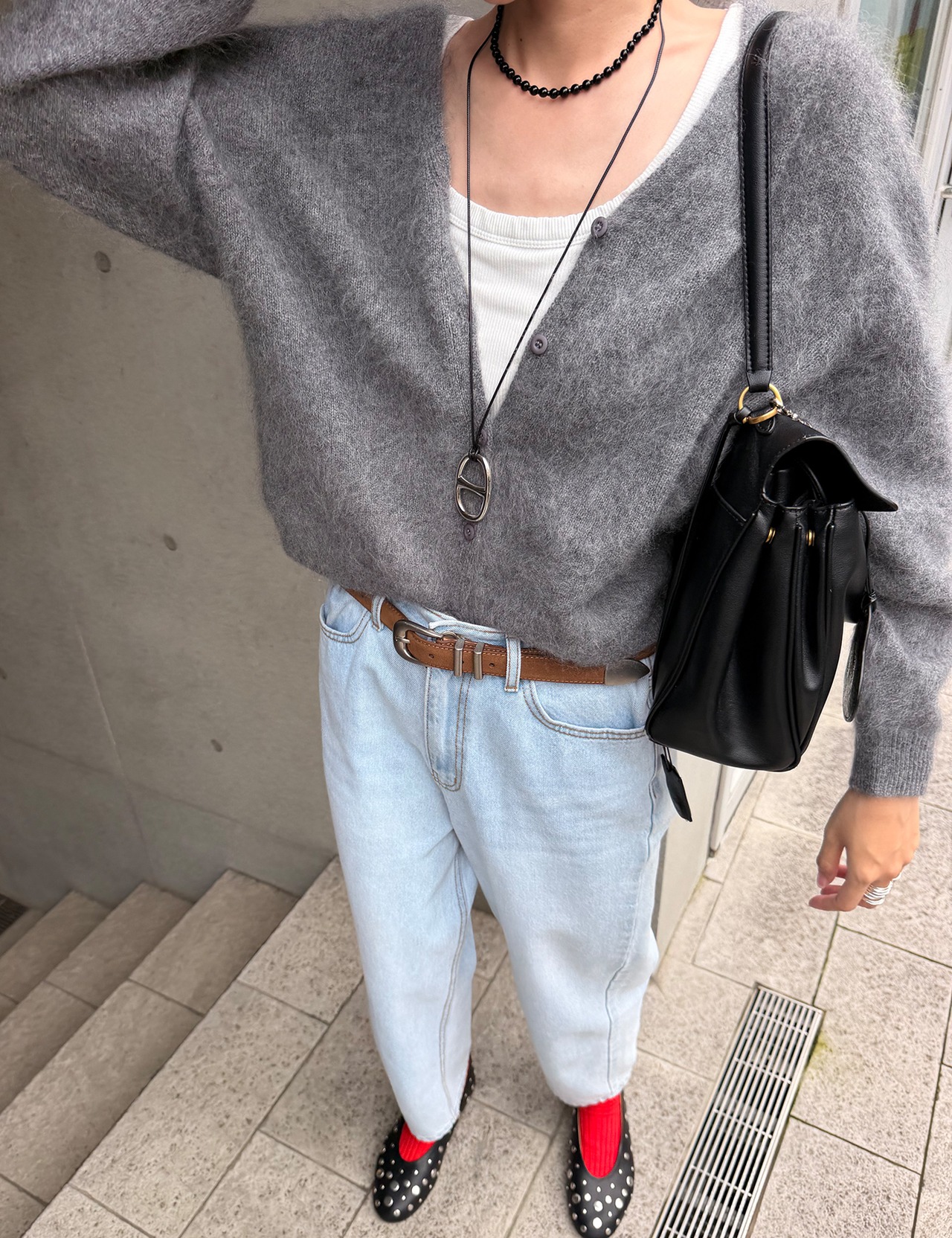 【新作5％OFF・3日間】Wool V-neck Knit Cardigan_4colors