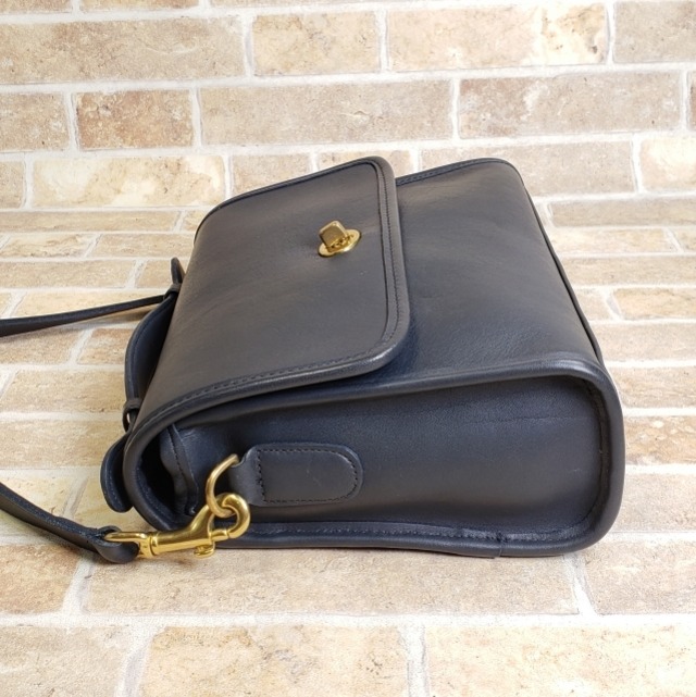 美品 オールドコーチ ☆ USA製 レザー ターンロック 2WAY ショルダー 