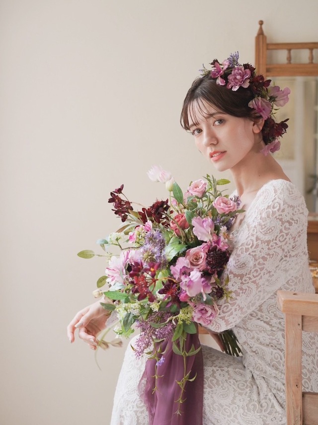 〈完成品販売ブーケ〉natural artificial flower bouquet