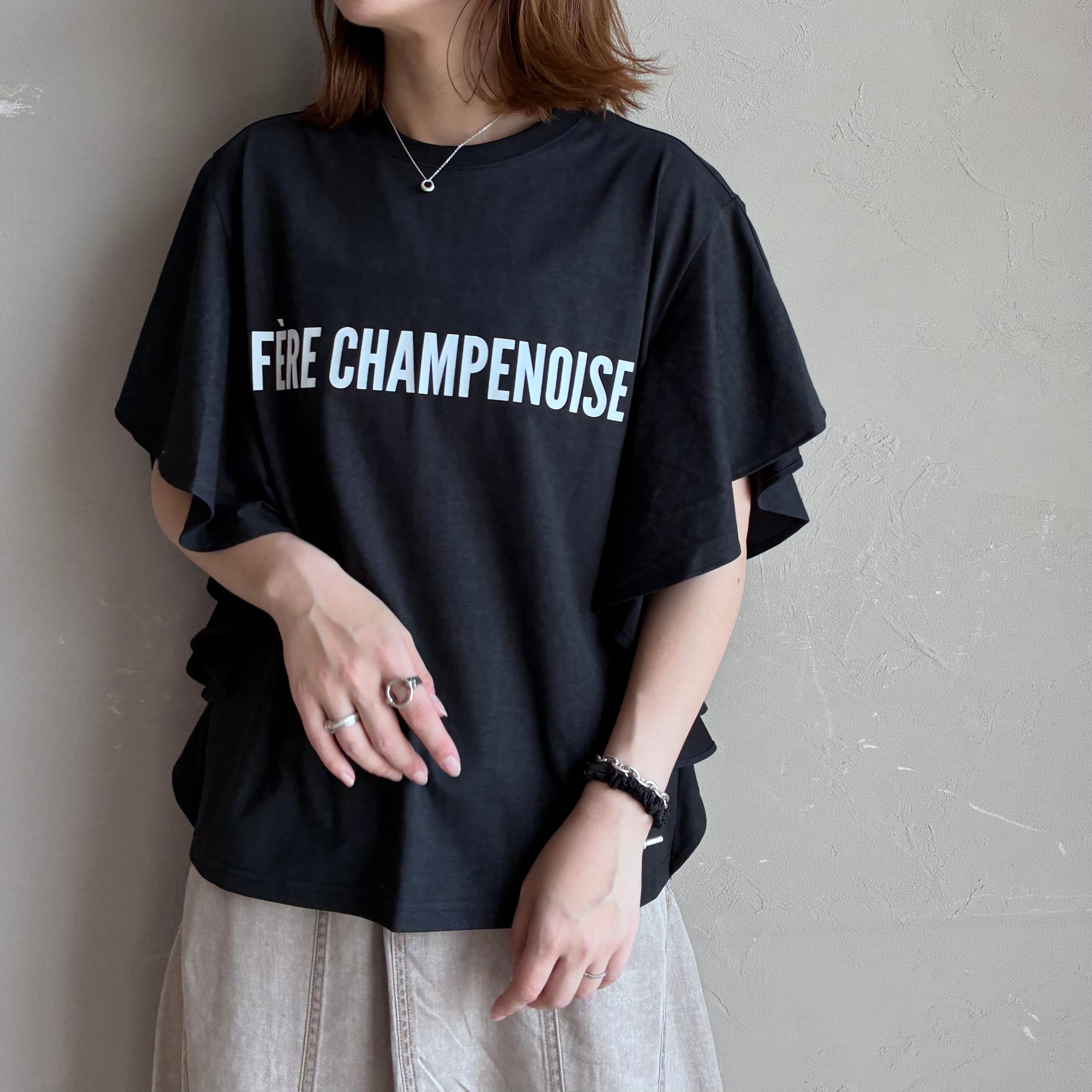 CLOCHE 】フリルスリーブロゴTシャツ | valance 福井｜レディース