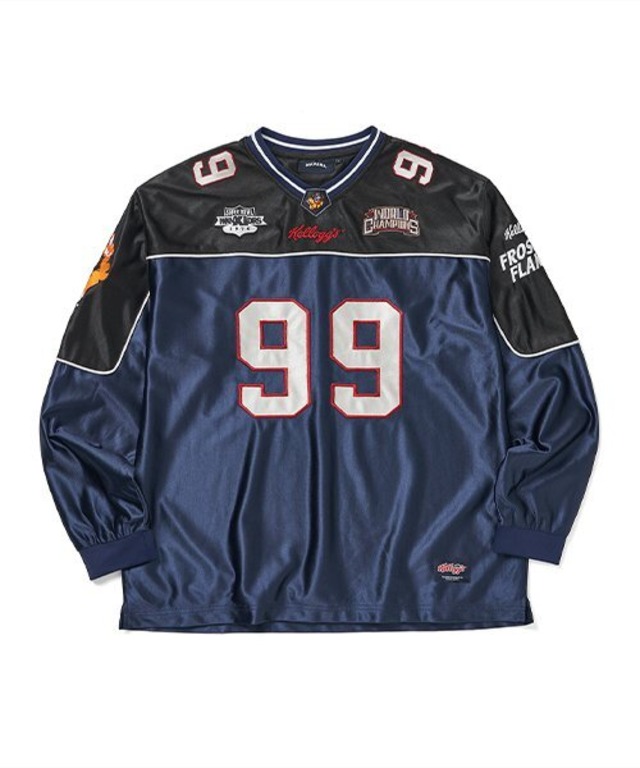 【WKNDRS】KELLOGGS FOOTBALL JERSEY (NAVY)