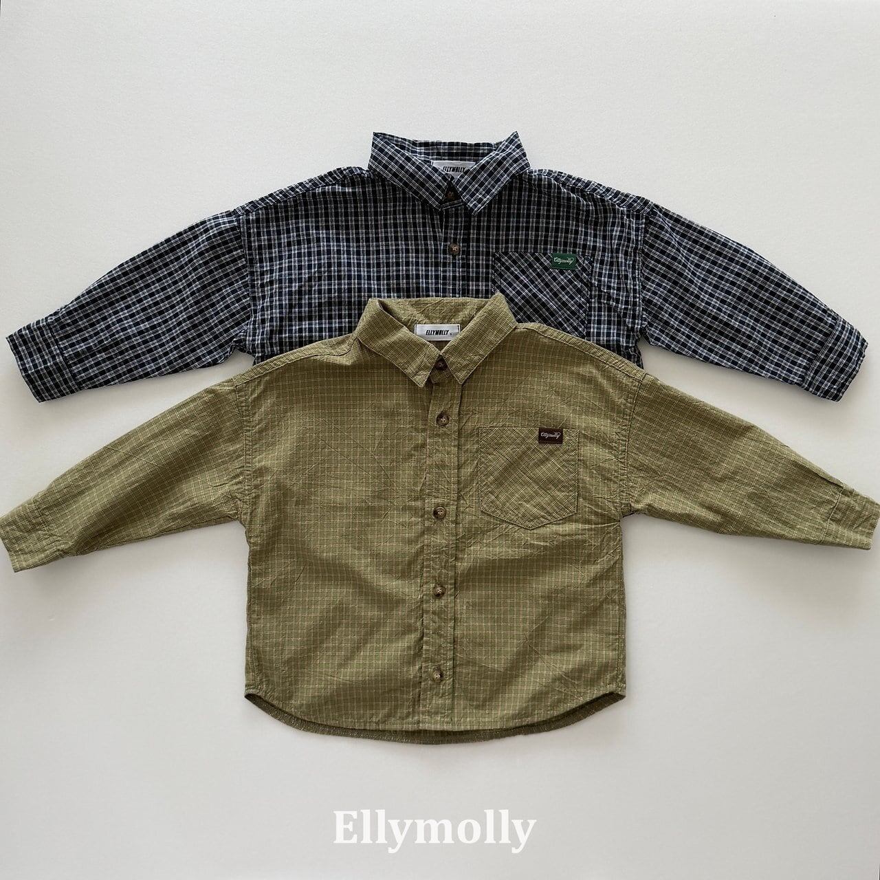 【予約】ELLY MOLLY Maison check shirt Jr.