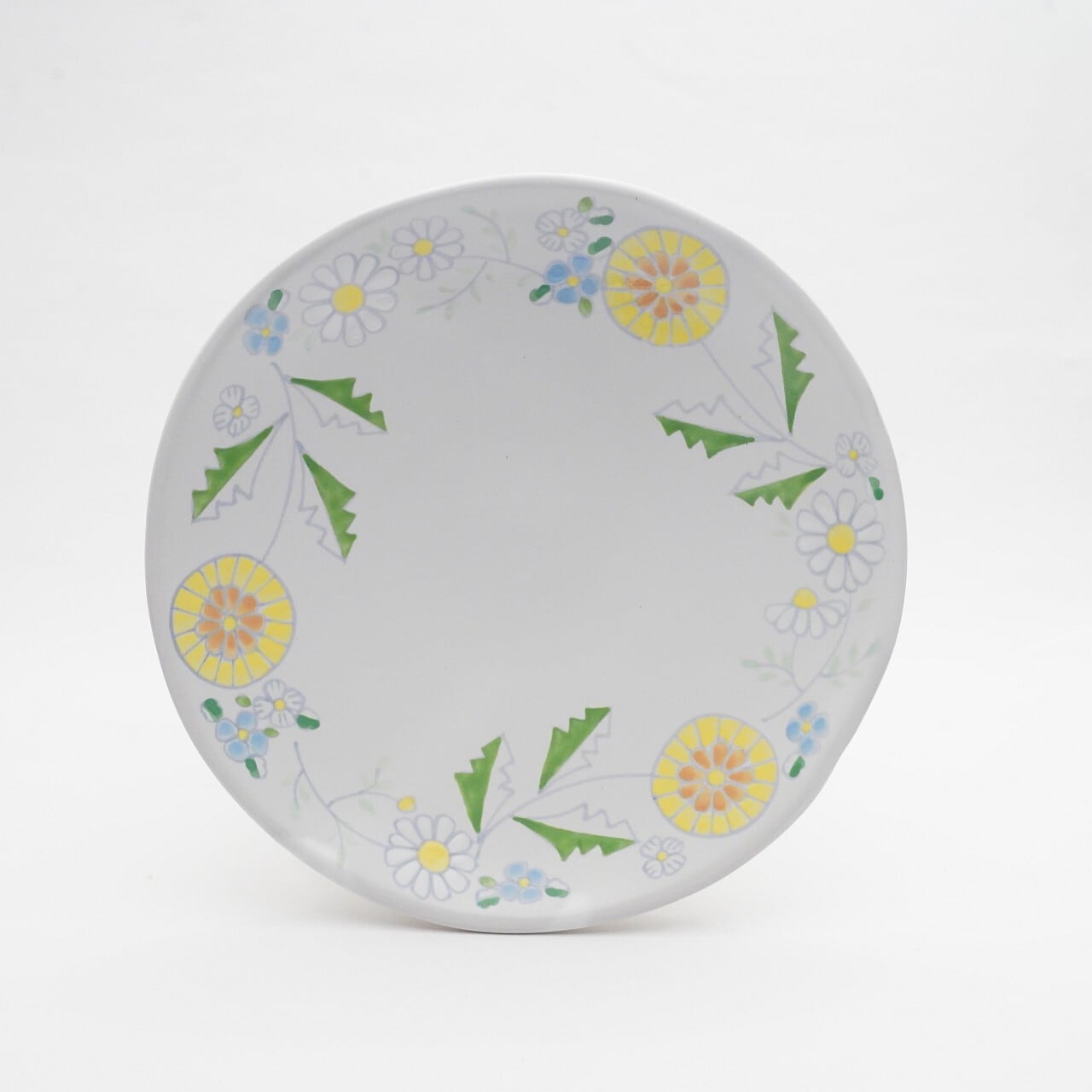 【木村扶由子】ケーキ皿 タンポポ 2-C