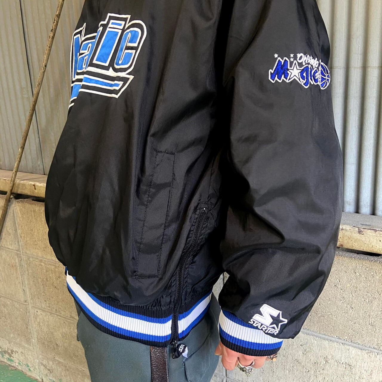 90年代 スターター NBA ORLANDO MAGIC ナイロンプルオーバージャケット  