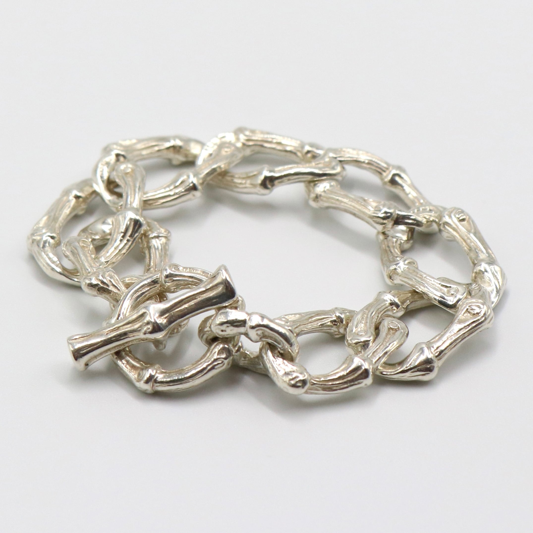 3/20掲載 Tiffany&Co. バンブー チェーン ブレスレット シルバー925 ティファニー