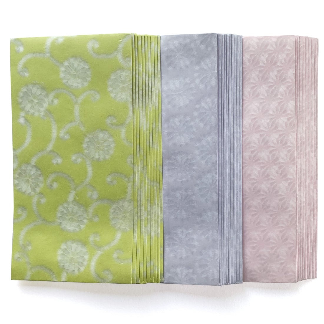 超！御徳用ひっかけ三柄三色封筒30枚・菊唐草・菊花・小紋麻