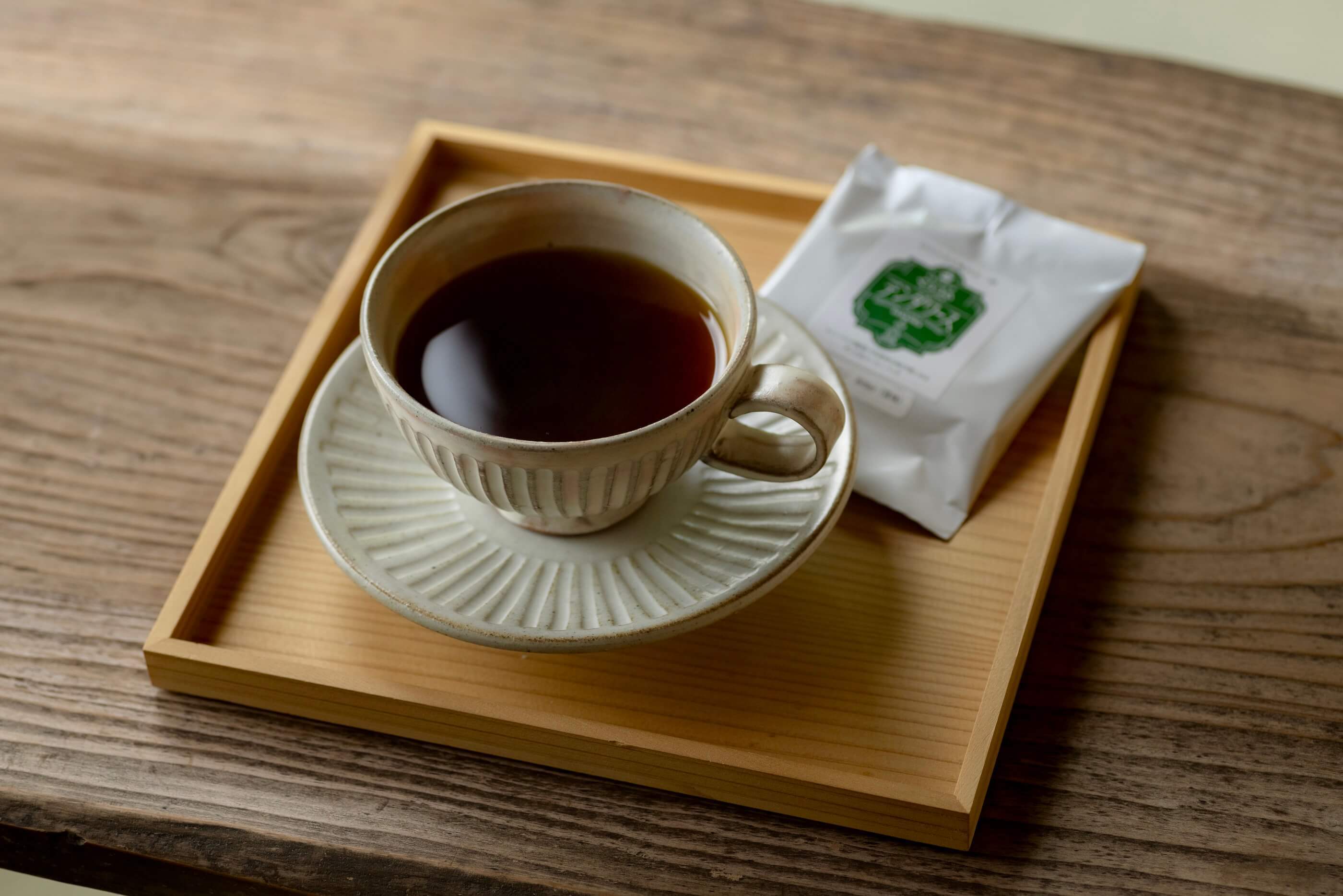 ティーバッグ式コーヒーバッグとチーズケーキのセット｜自家焙煎珈琲