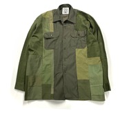 【XLsize】 REMAKE MILITARY SHIRTS ミリタリーシャツ【Shirts43】