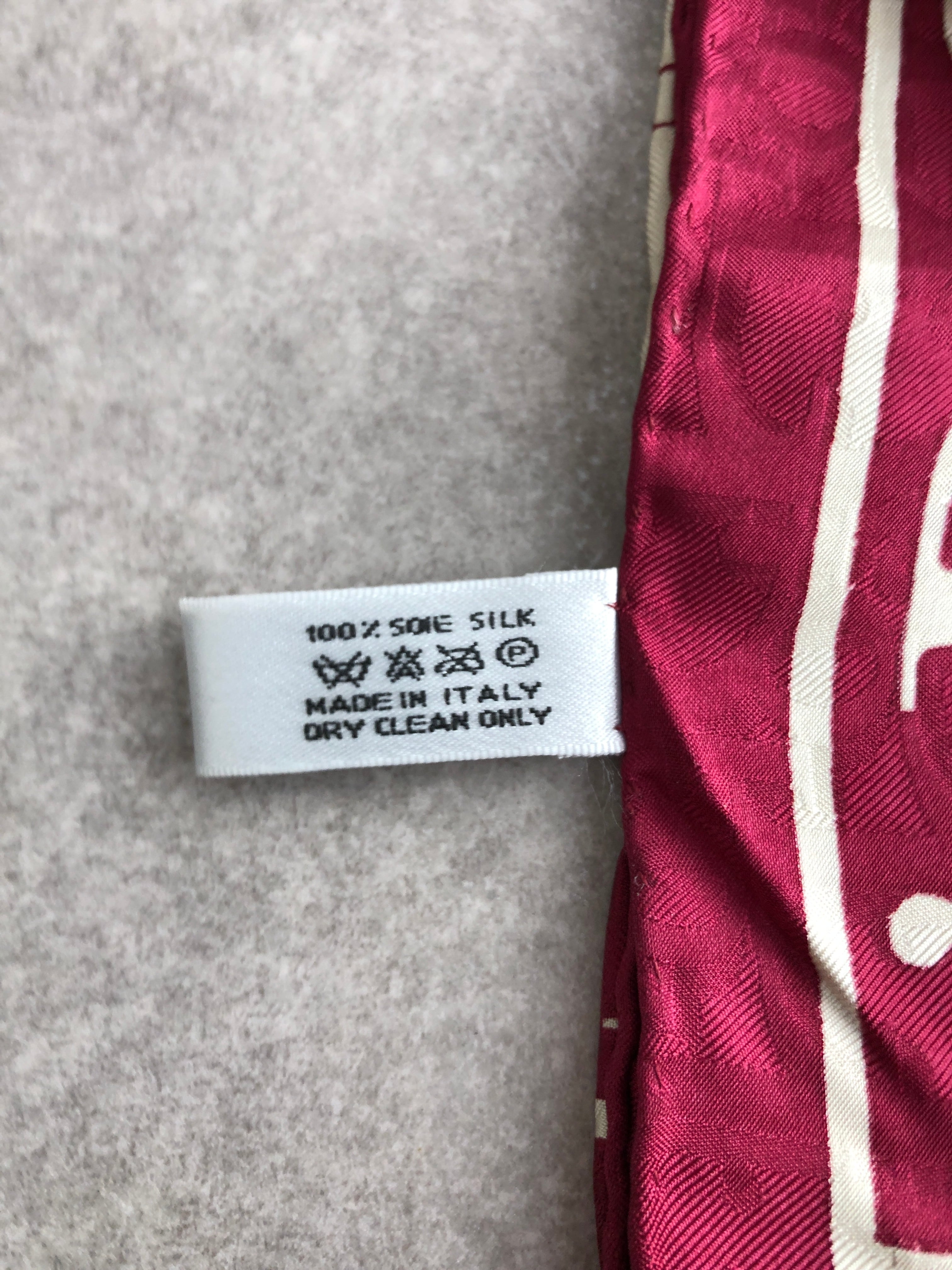 Christian Dior クリスチャン ディオール トロッター スカーフ レッド