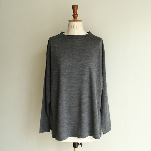 TOURNON.  Wool gauze tenjiku crew neck