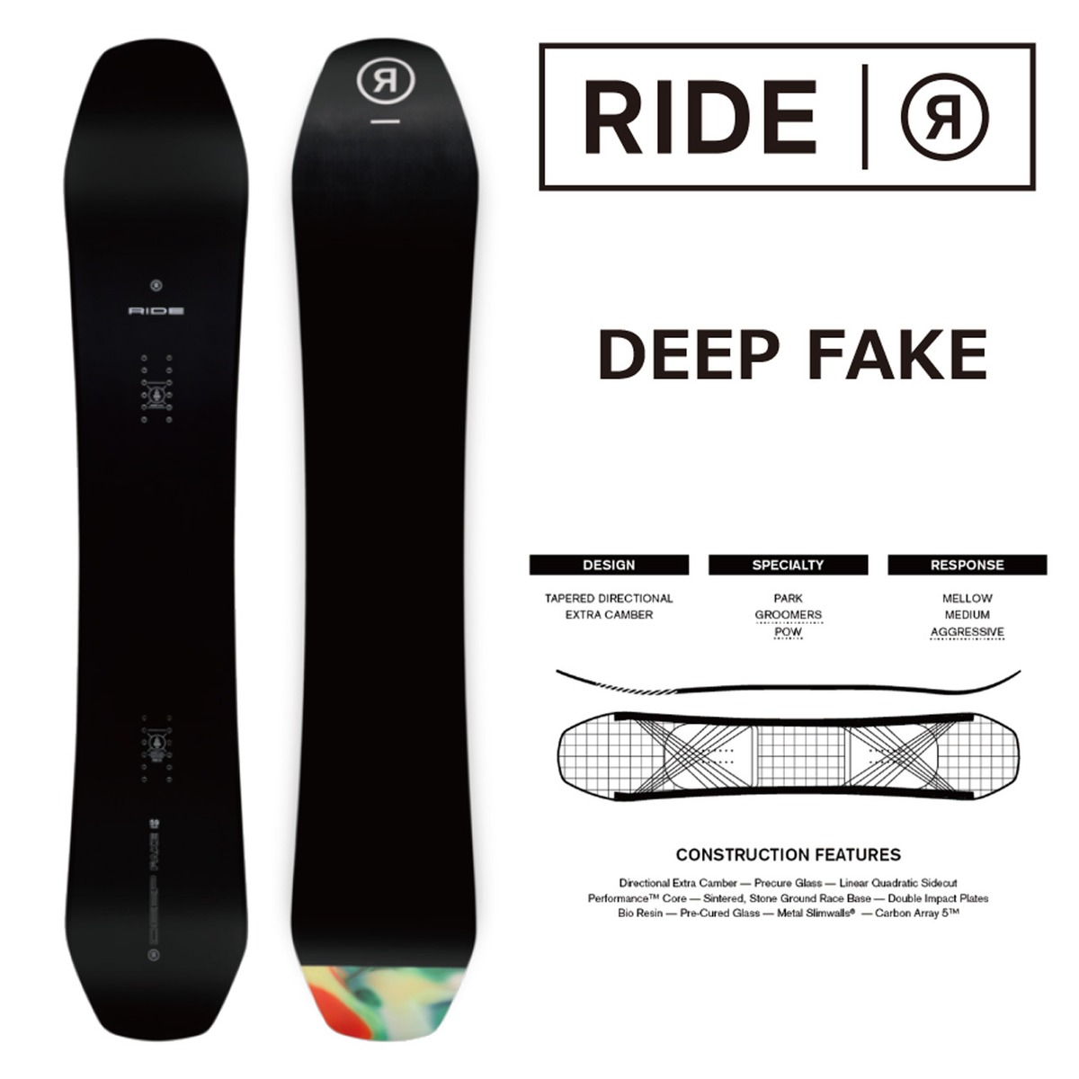 23-24年モデル . RIDE .『 DEEPFAKE 』. ライド . ディープフェイク
