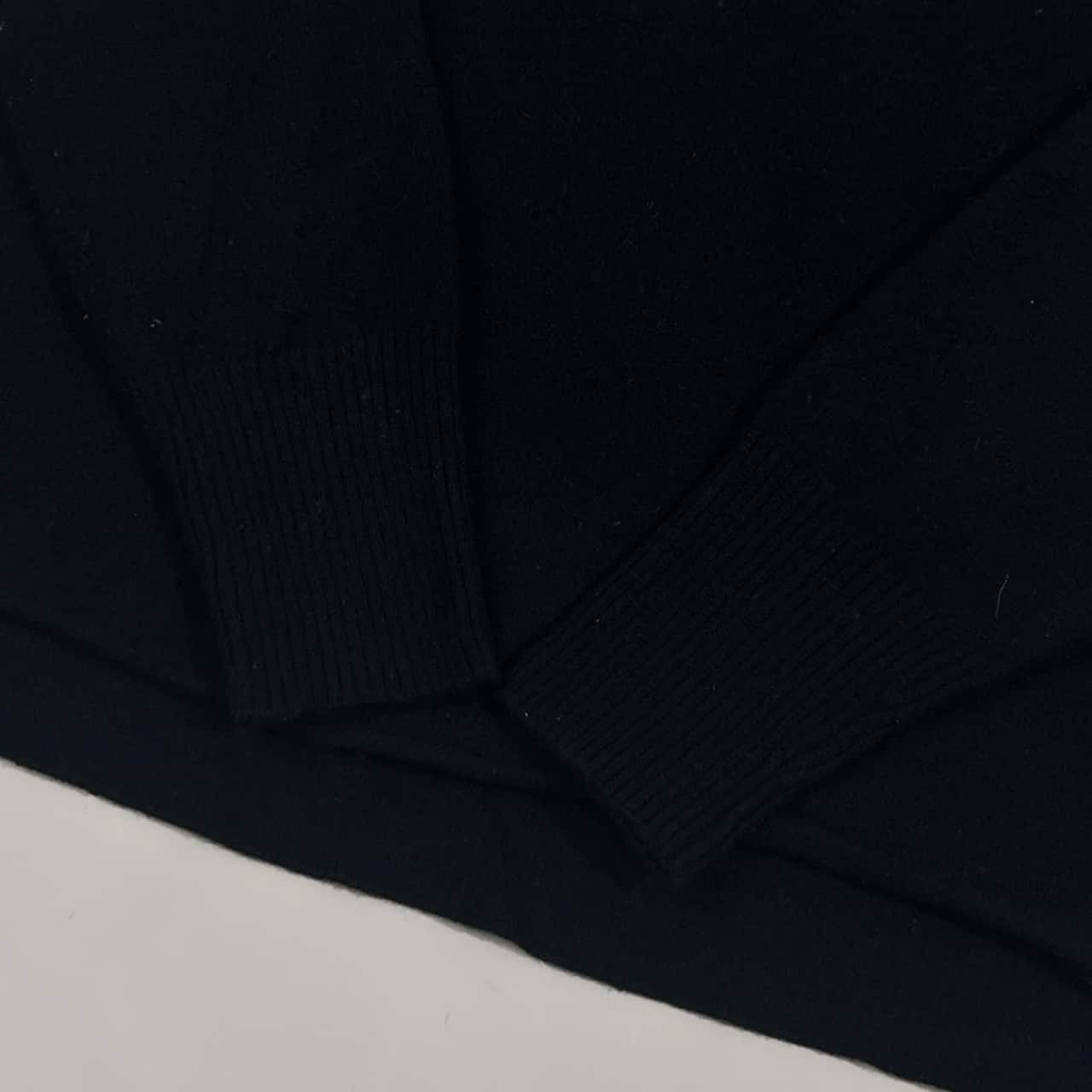 カシミヤ100% MARIED'OR マリードール Vネック ニット セーター /ブラック レディース