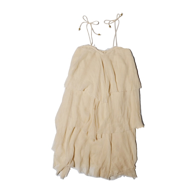 mes Demoiselles…       gauze  ruffle tiered   cami dress