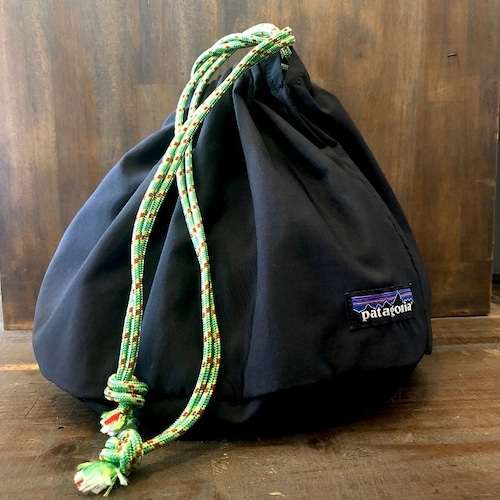 Patagonia custom Drawsting bag【巾着袋】ブラック