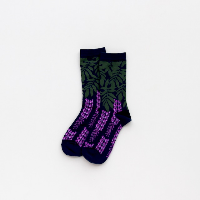 YURI HIMURO｜BLOOM socks / WISTERIA