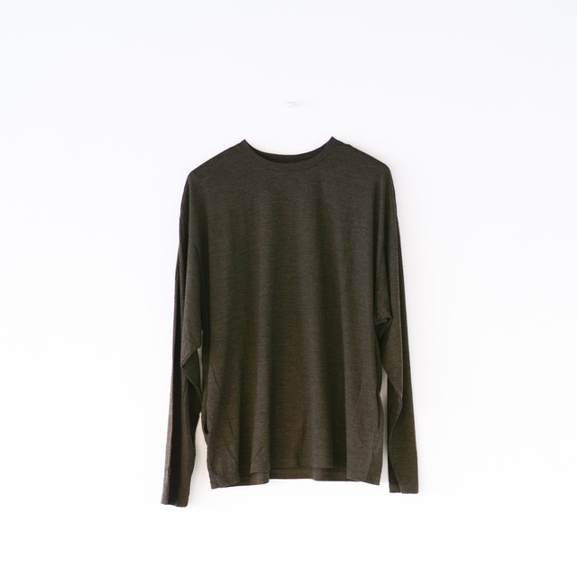 1027 Super 120's TOP Wool Jersey Long Tee