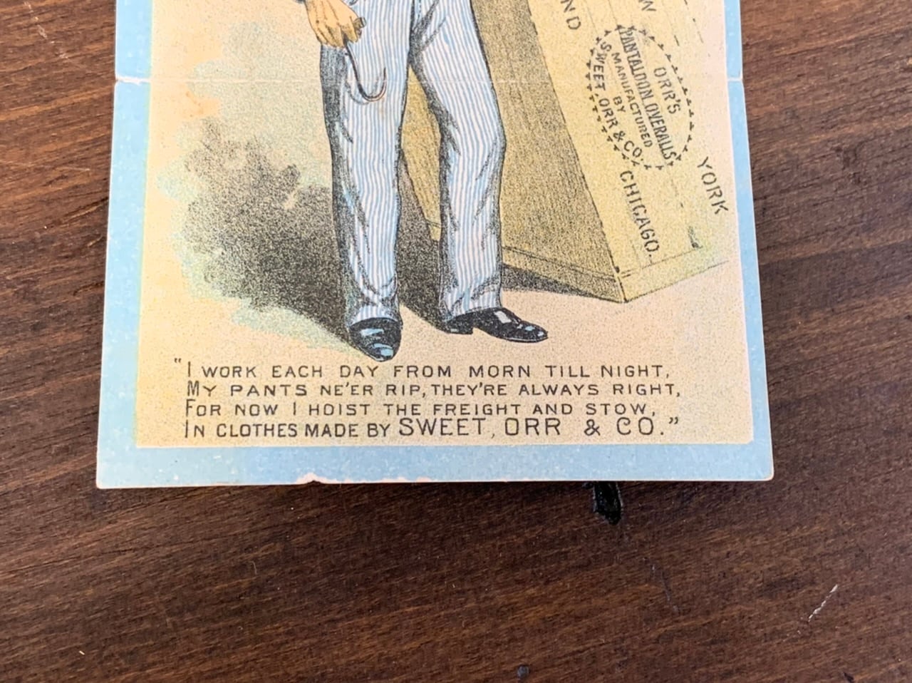 SWEET ORR スウィートオール ビンテージ トレードカード｜SWEET ORR