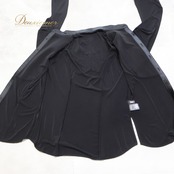 社交ダンス 衣装 TAKA DANCE タカダンス シャツ ブラウス トップス ラテン ブラック系 黒 プリーツ 光沢 長袖 無地 ダンス パーティ 発表会 メンズ 男性 ステージ衣装 おしゃれ
