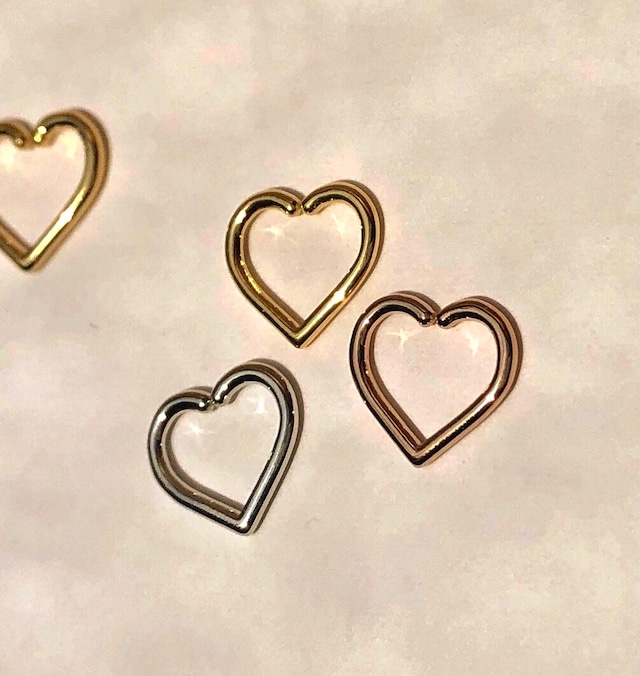 HEART Daith body jewelry S 16G/YG PG Pt #LJ19009P ハート ダイス Sサイズ ボディピアス