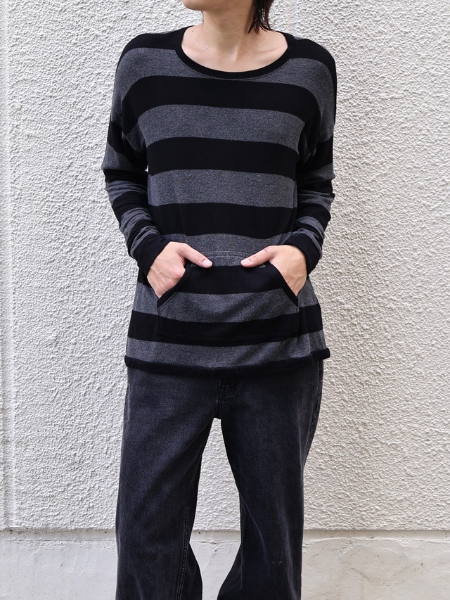 glitter border long sleeve top