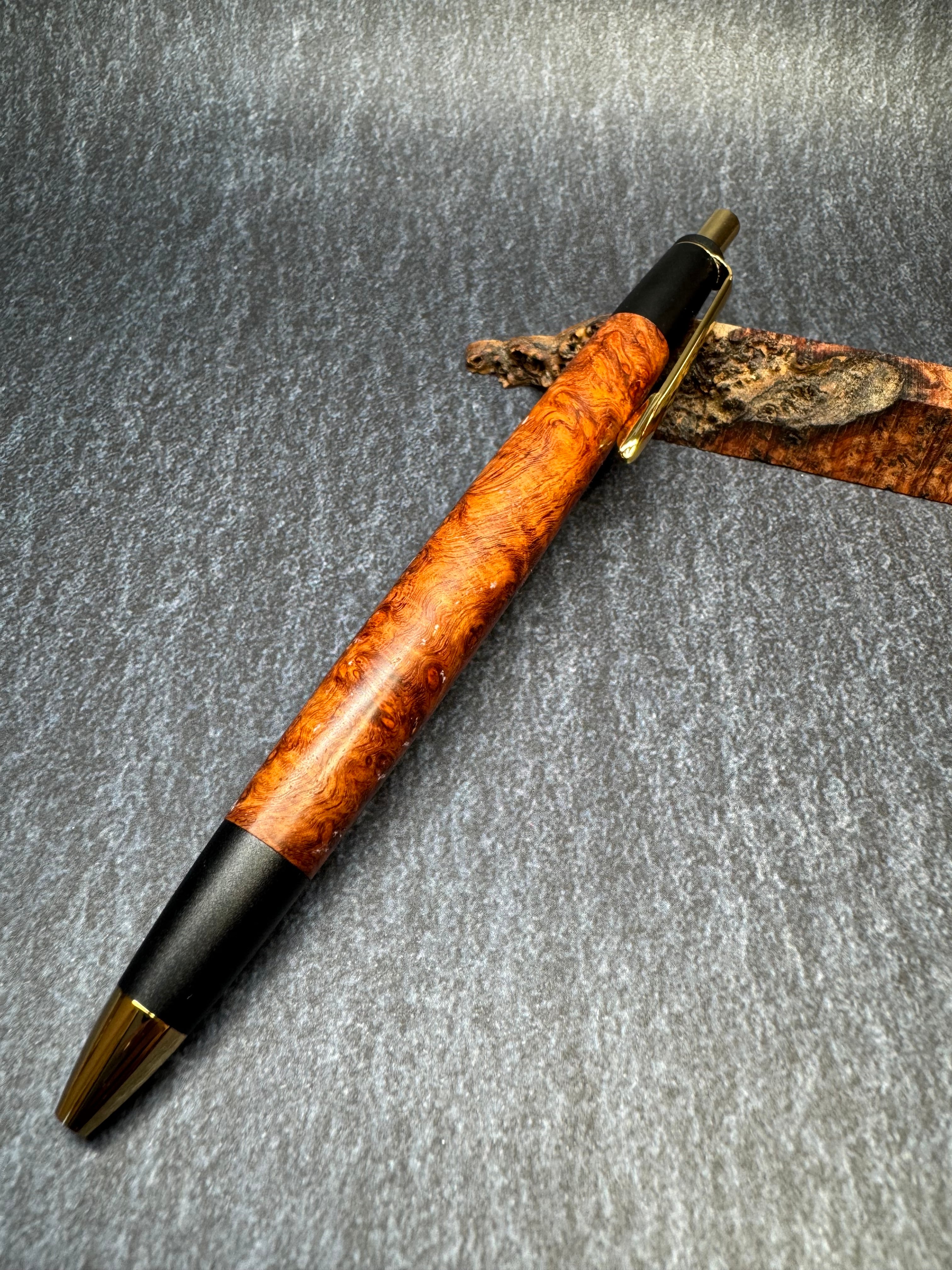 い*ー様 525超極上 本花梨 瘤杢 木軸シャーペン ボールペン い*ー様