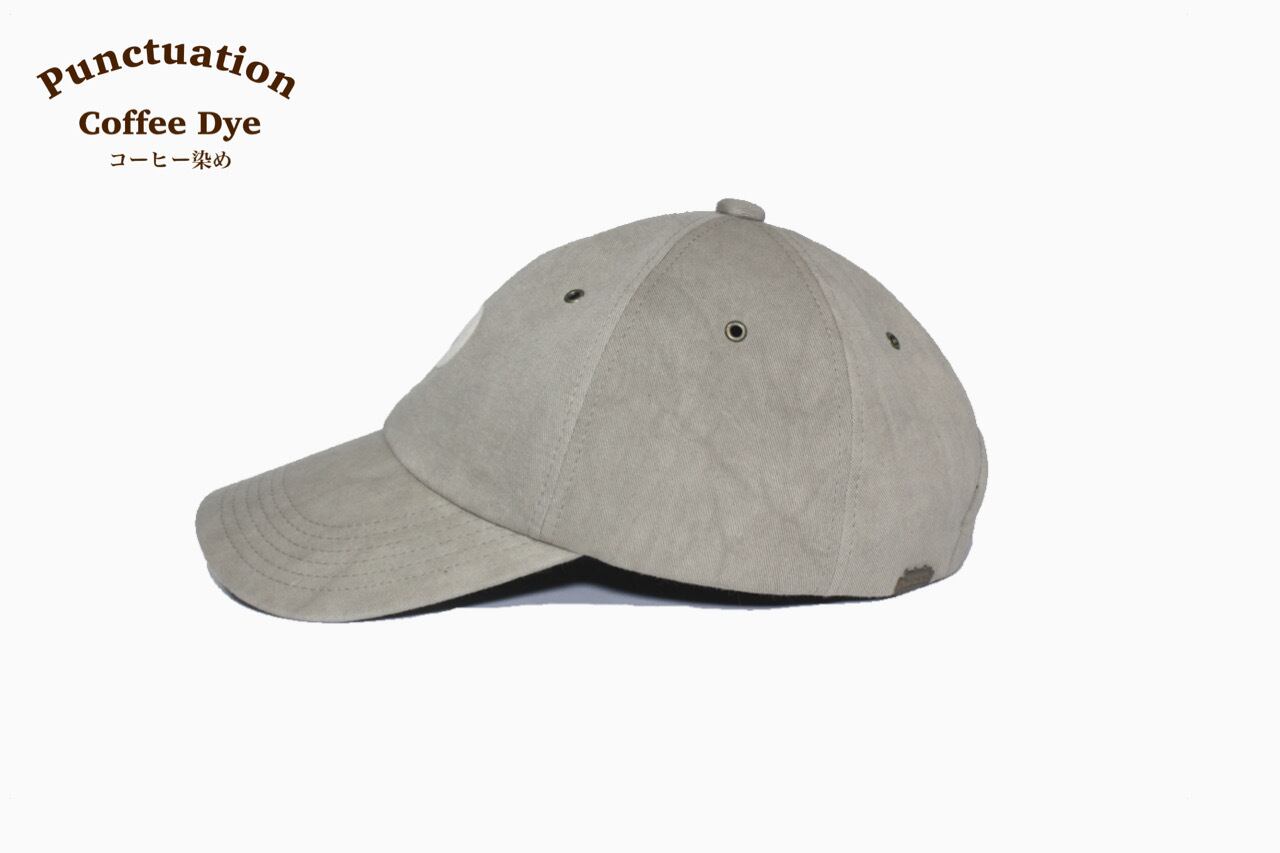 Coffee Dye 6panel baseball cap 「P」 | Punctuation