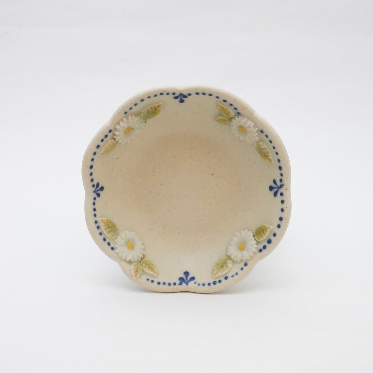 【谷口なづみ】レリーフデイジー輪花小鉢 7-B